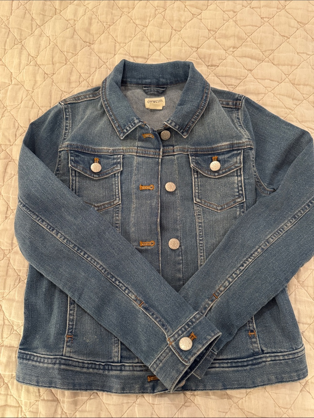 J crew kids sz 10 Crewcuts Vintage Wash Denim Jacket